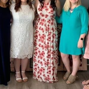 Floral Maxi Dress WITH POCKETS